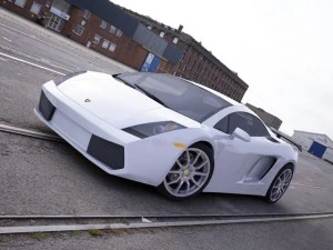 carro esporte branco Modelo 3D