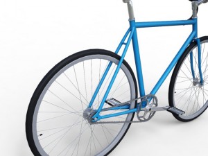 fixed gear bicycle 3Dモデル