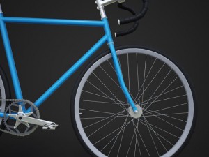 fixed gear bicycle 3Dモデル