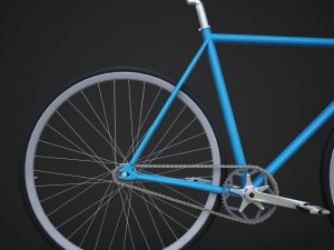 fixed gear bicycle 3Dモデル