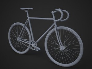 fixed gear bicycle 3Dモデル