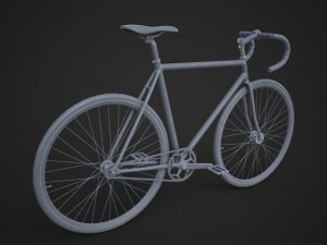 fixed gear bicycle 3Dモデル
