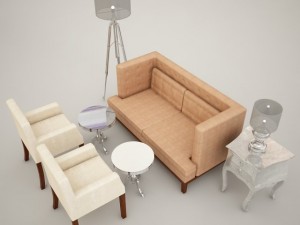 furniture set 3Dモデル
