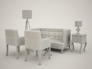 furniture set 3Dモデル