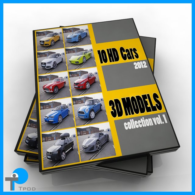 hd cars collection 01 3D Model .c4d .max .obj .3ds .fbx .stl .blend 