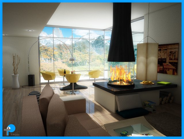 modern living room interior scene 02 3D मॉडल .c4d .max .obj .3ds .fbx .stl .blend 