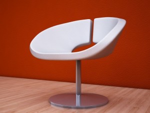 leather armchair 1 Modello 3D