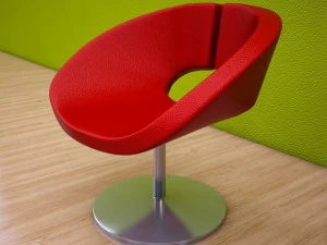 poltrona de couro 1 Modelo 3D