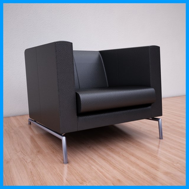 leather armchair 2 3D-Modell .c4d .max .obj .3ds .fbx .stl .blend 