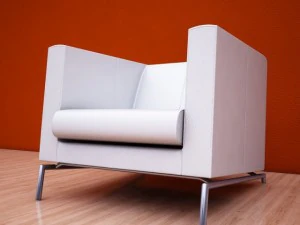 leather armchair 2 3D Model