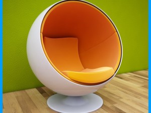 egg chair 1 3D Model