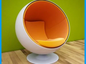 cadeira de ovo 1 Modelo 3D