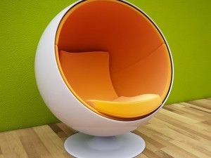 egg chair 1 Model 3D