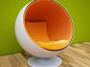 egg chair 1 3D Model