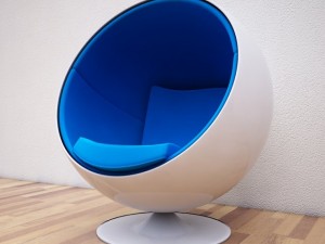 egg chair 1 Model 3D