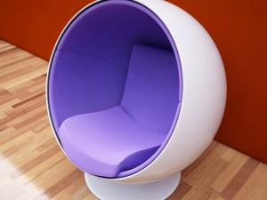 egg chair 1 Model 3D