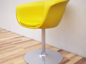 leather armchair 3 3D 모델