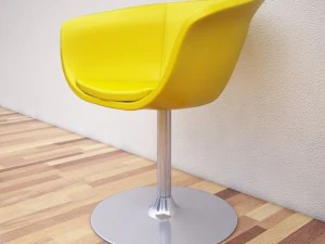 poltrona de couro 3 Modelo 3D