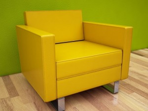 leather armchair 4 Modèle 3D