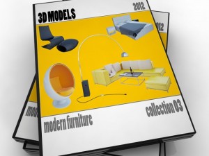 modern furniture collection 03 3D 모델