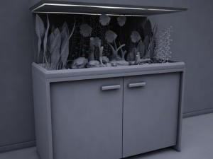 aquarium cabinet v1 3D Model