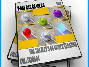 shaders de carro vray max 9 Modelo 3D