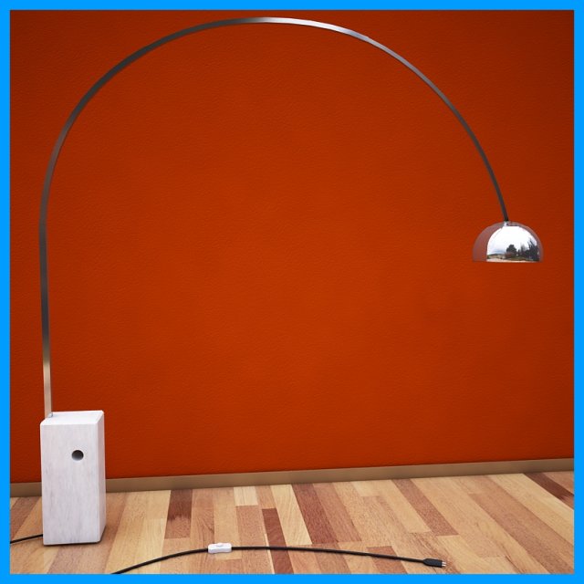 flos arco light 3D Model .c4d .max .obj .3ds .fbx .stl .blend 