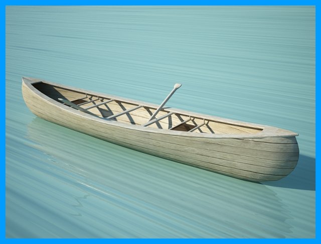 canoe 3D Model .c4d .max .obj .3ds .fbx .stl .blend 