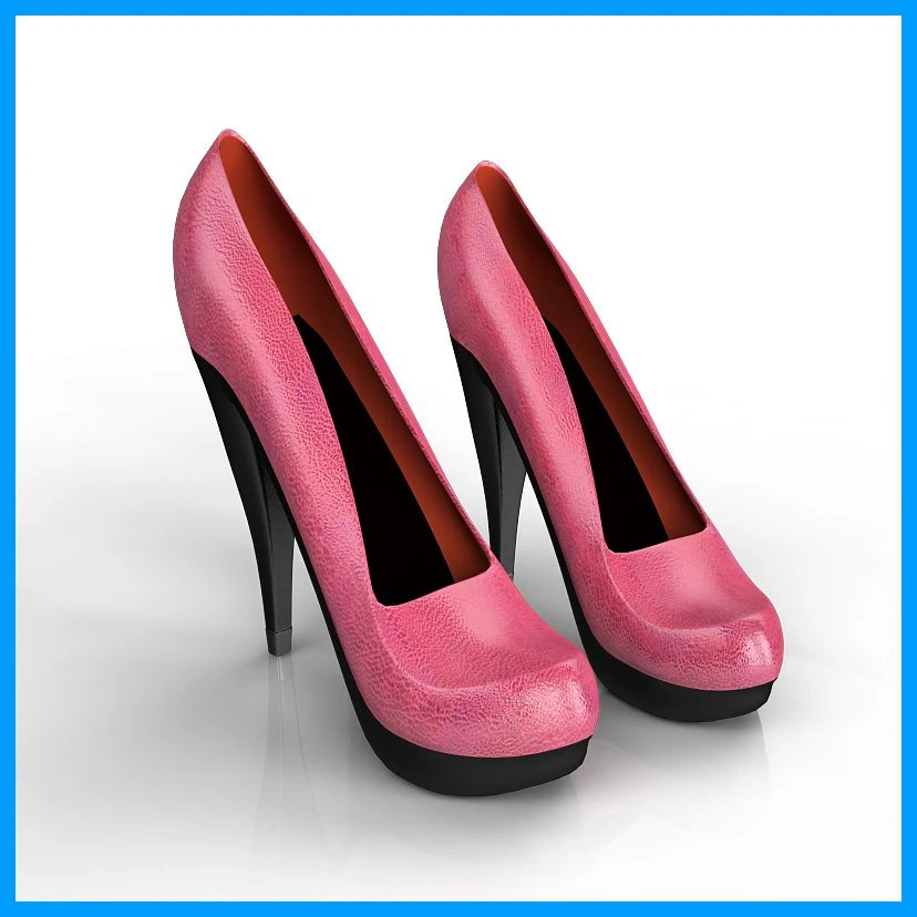 women shoes 3D Model .c4d .max .obj .3ds .fbx .stl .blend