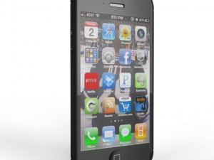 smartphone 5 black 3D 模型