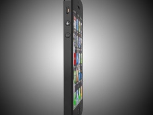 smartphone 5 black 3D 模型