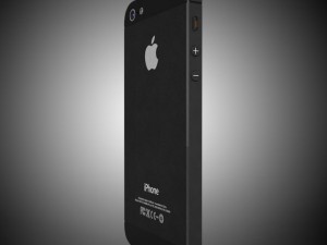 smartphone 5 black 3D 模型