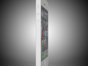 smartphone 5 white 3D Model