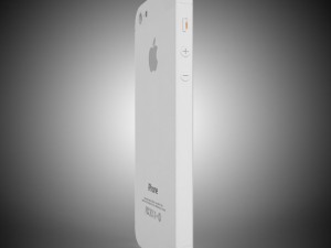 smartphone 5 white 3D Model
