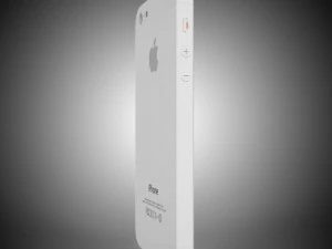 smartphone 5 white 3D Model