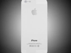 smartphone 5 white 3D Model