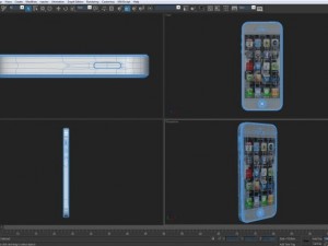 smartphone 5 white 3D Model