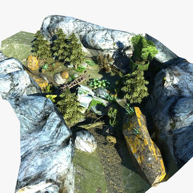 game ready environment scene 3D-Modell .c4d .max .obj .3ds .fbx .stl .blend 