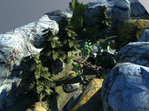 game ready environment scene 3D-Modell