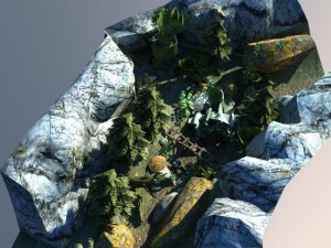 game ready environment scene 3D-Modell