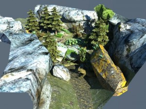 game ready environment scene 3D-Modell