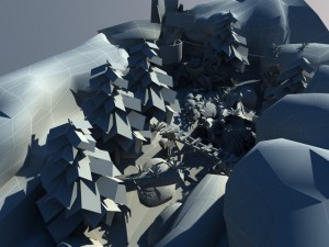game ready environment scene 3D-Modell