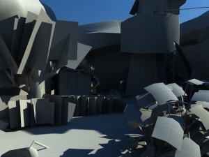 game ready environment scene 3D-Modell