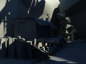 game ready environment scene 3D-Modell