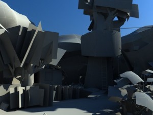 game ready environment scene 3D-Modell