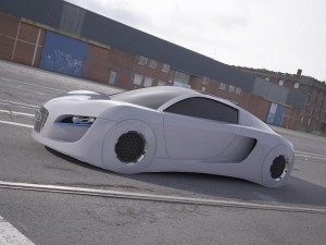 concept car audi rsq 3D Модель