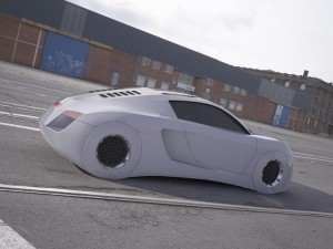concept car audi rsq 3D Модель
