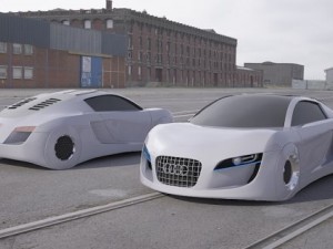 concept car audi rsq 3D Модель