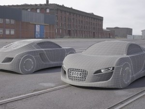 concept car audi rsq 3D Модель