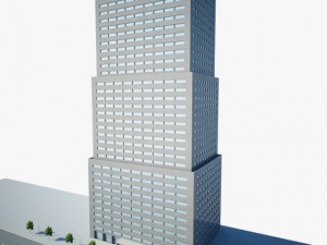 low poly building 3D-Modell
